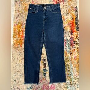 BDG Urban Outfittets Girlfriend High Rise Dark Wash Cropped Jeans SIZE 29in